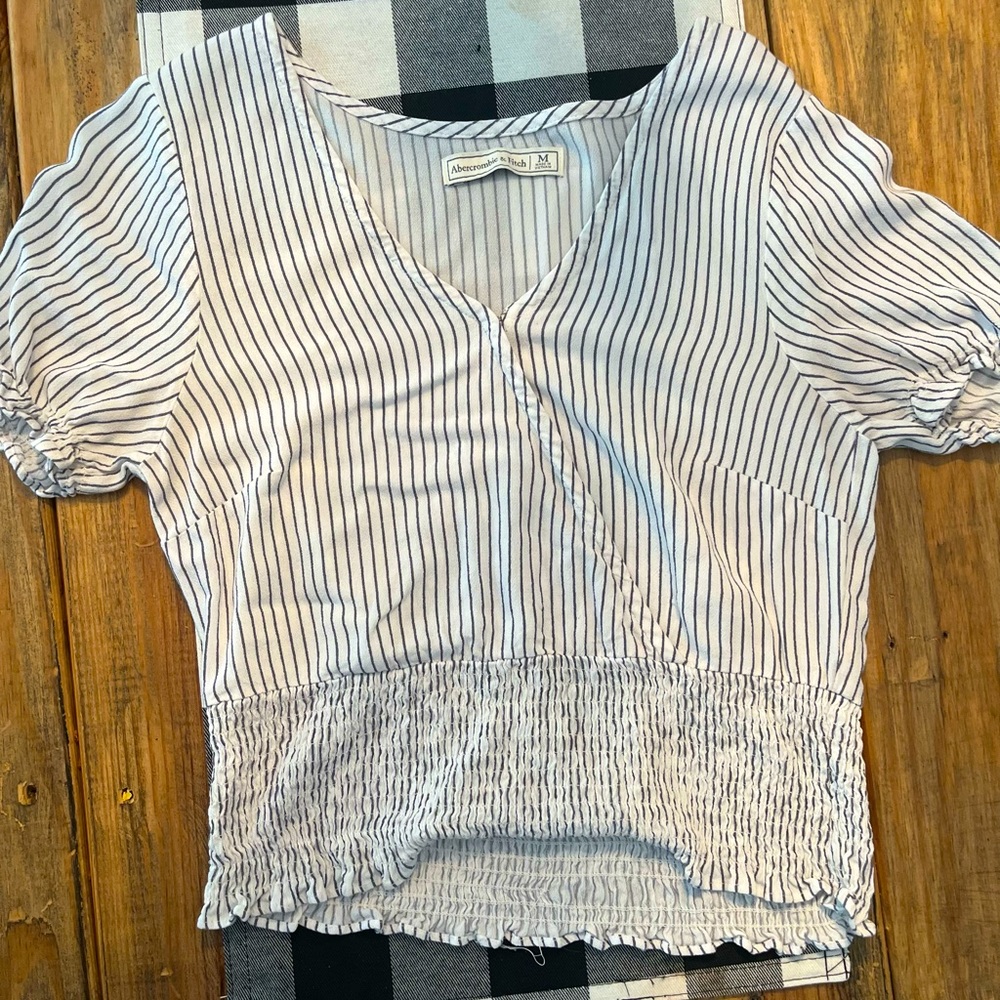V-neck blouse